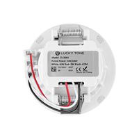 Haut-parleur de plafond V 2,5 pouces 100V 8 ohms avec fixation par pince à ressort et boîtier ABS pour système PA BGM commercial