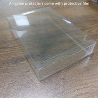 Protecteur de console de jeux vidéo avec bouton de verrouillage pour nintendo switch, conteneur pour joysticks, en plastique transparent, n64