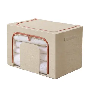 Hogar colorido cubo plegable tela almacenamiento bolsas cama sábana organizador ropa caja de embalaje