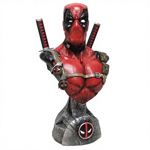 Statue en résine de <span class=keywords><strong>personnage</strong></span> de dessin animé, art populaire, ornement de table, buste de <span class=keywords><strong>personnage</strong></span>, sculpture, figurine d'anime personnalisée - Product Image 5