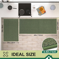 Tapis de cuisine résistants aux taches Tapis de cuisine antidérapants lavables en polypropylène avec support TPR