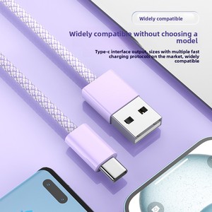 Bán buôn macaron-màu Type-C Cáp dữ liệu sạc nhanh cho ứng dụng 15 16 20W 2m chiều dài sạc nhanh - Product Image 4