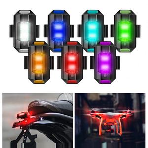 Luz Estroboscópica LED Portátil de 7 Colores, Luz Trasera Anticolisión para Bicicleta, Plástico ABS, Mini USB Recargable, Luz de Advertencia Intermitente Nocturna - Product Image 2