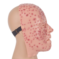 Máscara de silicona de maniquí para entrenamiento médico: modelo de exhibición facial de viruela severa
