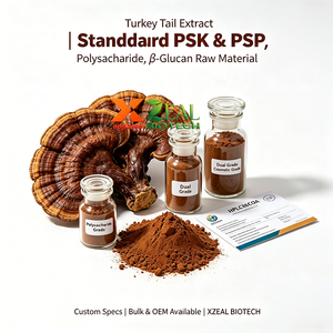 Extracto <span class=keywords><strong>de</strong></span> Cola <span class=keywords><strong>de</strong></span> Pavo <span class=keywords><strong>de</strong></span> Grado Alimenticio Premium ZEAL, PSK PSP, Polisacárido, Beta Glucano, Extracto Dual, Apoyo Inmunológico Hepático, 24 Meses <span class=keywords><strong>de</strong></span> Duración - Product Image 1