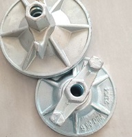 Tuerca de mariposa forjada de 120 mm para andamios, placa redonda, material de construcción, encofrado, brida, tirante