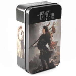 Benutzer definierte grüne Folie 78 <span class=keywords><strong>Tarot</strong></span> karten Deck Einzigartiges Design <span class=keywords><strong>Tarot</strong></span> karte Wickeln Sie die Audacity <span class=keywords><strong>Tarot</strong></span> Card Metal Box - Product Image 6