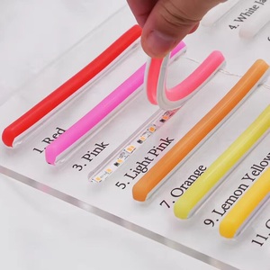 DIY 유연한 구부릴 수있는 네온 사인 재료 분리 된 실리콘 테이프 네온 플렉스 디퓨저 S 모양의 <span class=keywords><strong>Led</strong></span> 스트립 가벼운 고무 커버 - Product Image 1