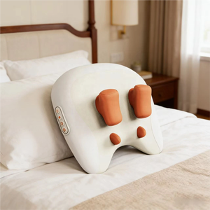 6D Finger Pressure Massager Shiatsu <b>Neck</b> Massage <b>Pillow</b> Soothing Heat Intelligent Shoulder and <b>Neck</b> Massager Machine - Product Image 5