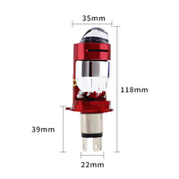Nouveau Design H4 Haut/Bas Faisceau LED Bi-Objectif Du Projecteur Phare 35W/ampoule 40W/ampoule 3500LM 4000lm 5700K Moto
