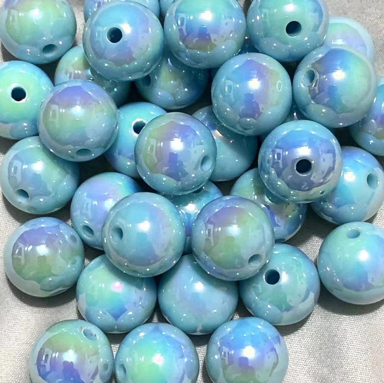 dry flower 16mm acrylic beads