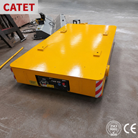 Carro Eléctrico Plano Sin Rieles de 36 Toneladas, Carro de Transporte Sin Rieles de Alta Resistencia para Taller, Equipo Grande y Carga Pesada