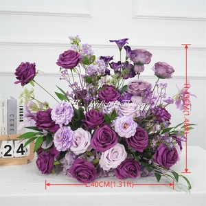 DKB Autres fleurs et plantes décoratives, arrangement floral pour chemin de table, décoration écologique pour mariage, remise de diplôme, toile de fond d'allée - Product Image 2