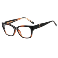 Gafas Metálicas Anti-Luz Azul Estilo Instagram, Famosas en Internet, Sin Receta, con Protección para Computadora, Montura Grande