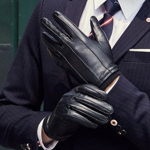 Guanti da Moto in Pelle Termici con Touch Screen per Uomo, Ideali per la Guida Invernale - Product Image 2