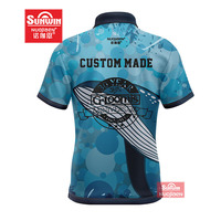 Vêtements de sport sur mesure maillot de cricket concevez vos propres t-shirts à manches courtes haut imprimé numérique sublimé
