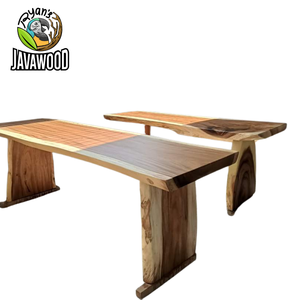 Mesa de comedor con forma cuadrada, mueble de salón de madera maciza de alta calidad, estilo moderno - Product Image 3