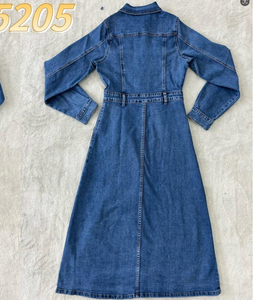 Yeni Custom Made Denim rahat elbise yüksek kalite kadınlar OEM Denim kısa elbise toptan 2024 - Product Image 2