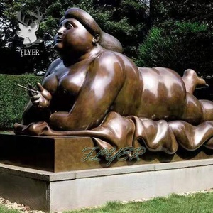 Scultura decorativa Fernando Botero bronzo grasso <span class=keywords><strong>donna</strong></span> statua per la piazza della città - Product Image 3