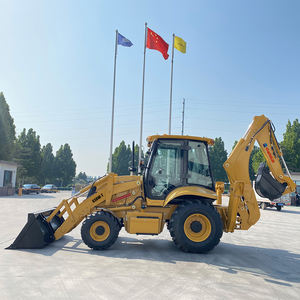 Muatan <span class=keywords><strong>Backhoe</strong></span> kontrol mekanis profesional dengan ROPS/FOPS Cab dan A/H Outrigger - Product Image 1