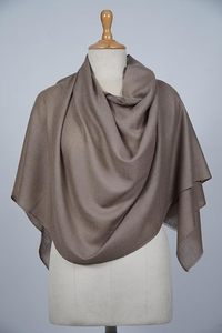 Luxury Cashmere Fine Wool Stole Plain Hand Dyed Soft Lightweight <b>Shawl</b> <b>Wrap</b> Elegant Women Fashion Accessories - Product Image 6
