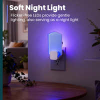 Trampa para moscas LED UV mejorada 2025, potente atrapamoscas para interiores, matamoscas reutilizable para el hogar, la Oficina y la cocina