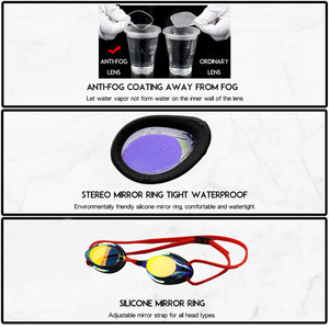 Lunettes de <span class=keywords><strong>natation</strong></span> de <span class=keywords><strong>compétition</strong></span> professionnelles personnalisées, lunettes de <span class=keywords><strong>natation</strong></span> de protection en silicone anti-buée et anti-ultraviolet étanche - Product Image 6