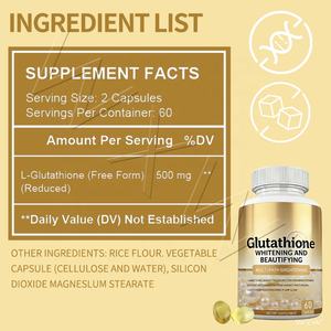 Cápsulas de Glutatión de Alta Calidad, Desintoxicación Corporal, Blanqueamiento de la Piel, Salud de la Piel, Suplementos para Adultos - Product Image 4