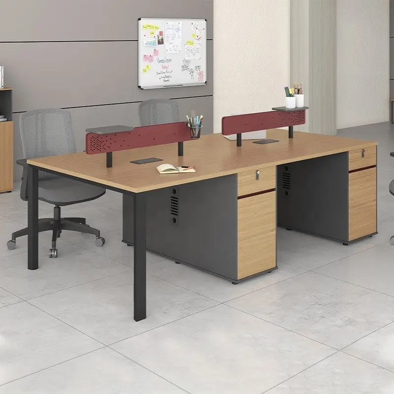 Espaces de Coworking Table de Bureau Poste de Travail Modulaire 4 6 Personnes Bureau Personnel Ouvert Postes de Travail Pour Mobilier de Bureau