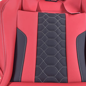 Fundas de Asiento de Coche de Cuero Nappa Rojo Personalizadas para <span class=keywords><strong>BMW</strong></span> M3, Reemplazo Completo para Asientos Delanteros - Product Image 3