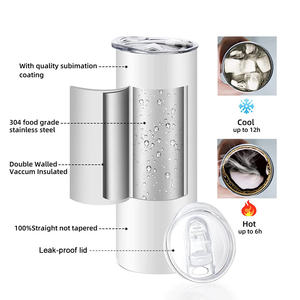 Gobelet isotherme en acier inoxydable de 20 oz avec paille en plastique pour impression par transfert thermique – Accessoire de boisson minimaliste - Product Image 6