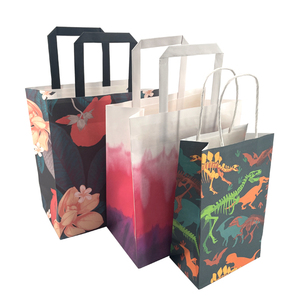 OEM Fancy Kraft Thank You Paper <b>Bag</b> Gift Paper Packaging <b>Bag</b> With Flat Handle Business Shopping <b>Bag</b> - Product Image 6