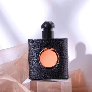 Flacone di Profumo Quadrato in Vetro Nero, Confezione per Fragranze 20ml 50ml 100ml, Bottiglie Vuote di Lusso per Colonia da Uomo con Tappo - Product Image 1