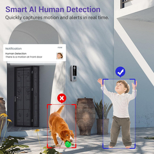 2026 Yeni PIR Akıllı Kapı Zili Kablosuz Ev Güvenliği, Su Geçirmez Video ve Gece Görüşlü Telefon Kamerası ile - Product Image 3
