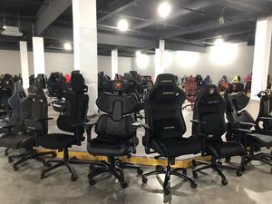 <span class=keywords><strong>Silla</strong></span> de Juego de Piel Sintética <span class=keywords><strong>Negra</strong></span> con Logotipo Personalizado para Jugadores, Respaldo Reclinable, <span class=keywords><strong>Silla</strong></span> Ergonómica para Computadora - Product Image 6