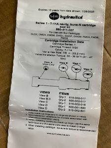 ชุดซีลไฮดรอลิกส์ Origin Series 2 - T-3A Cavity และ T-5A Cavity, Buna-N หมายเลข 990162007 990-162-007 990411007 990-411-007 - Product Image 1