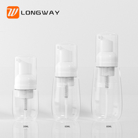 Flacon désinfectant pour les mains en mousse personnalisé de 30ml 60ml 80ml avec pulvérisateur à pompe flacon pompe moussant rechargeable pratique