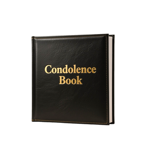 <span class=keywords><strong>Libro</strong></span> <span class=keywords><strong>de</strong></span> Condolencias <span class=keywords><strong>de</strong></span> Cuero <span class=keywords><strong>Personalizado</strong></span>, <span class=keywords><strong>Libro</strong></span> <span class=keywords><strong>de</strong></span> Visitas Conmemorativo con Impresión <span class=keywords><strong>de</strong></span> Logotipo, Tapa Dura, Subtítulo - Product Image 2