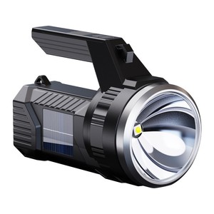 Linterna LED recargable con energía solar, luz de emergencia para exteriores con asa para camping y pesca - Product Image 1