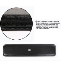 Reposamuñecas Ergonómico de Espuma Viscoelástica para Teclado, con Cubierta de Cuero PU, para Escritores, Gamers y Uso en Oficina, Certificado y Personalizable