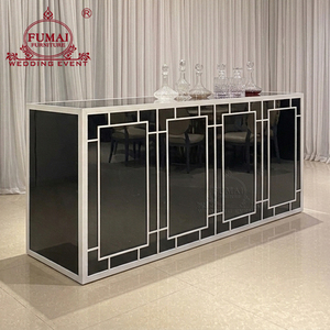 Muebles de metal Playa al aire libre Marco inoxidable Mostrador de Bar de boda blanco - Product Image 4