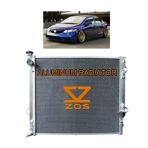 Radiador de aluminio para Honda <span class=keywords><strong>CRX</strong></span> Civic 1.5L 1.6L 1988-1991 Tanque de agua-Piezas de automóvil - Product Image 1