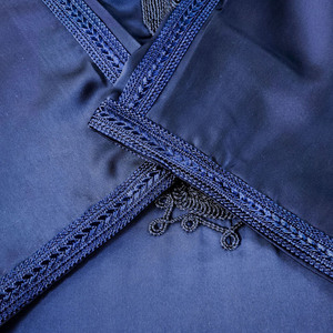 Premium Twill Moroccan Rope Embroidery <strong>Men</strong> <strong>Thobe</strong> Dubai Modest Eid Ramadan Muslim Islamic Wholesale Short Sleeve <strong>Men</strong> <strong>Thobe</strong> - Product Image 6