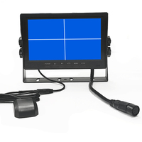 Moniteur de camion SeemeTech 7 pouces LCD TFT avec écran partagé, caméra de recul, aide au stationnement, 1080P, 4G, GPS, carte SD, télécommande, garantie 1 an