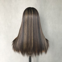 En gros Toppers pour femmes en cheveux humains vierges bruts 100% naturels, couleur mèches, avec base en soie et trame