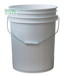 <span class=keywords><strong>Seau</strong></span> de 5 gallons de qualité alimentaire blanc + couvercles à joint gamma, conteneur de stockage sans BPA, <span class=keywords><strong>seau</strong></span> durable en HDPE à large ouverture de 85 mil - Product Image 3