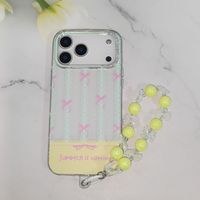 Coque de téléphone portable antichoc pour Iphone 11 12 13 14 15 16 17 Pro Max Air Butterfly Bow Phone Covers avec sangle pour 15 16 Plus