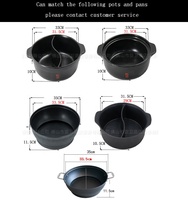 Yaduawei — barbecue électrique 500, pot en céramique pour restaurant, gril