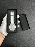Montre pour homme SABER, bracelet en silicone noir, chiffres arabes, boucle magnétique, bande en caoutchouc, boule magnétique, vente en gros