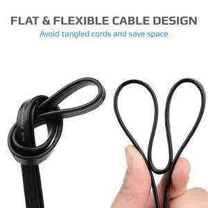 Ligne téléphonique finie à quatre cœurs RJ11 6P4C personnalisée différentes longueurs, grande quantité et excellente - Product Image 4